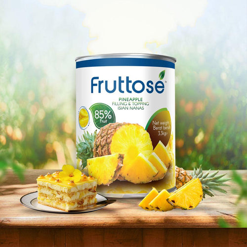 Fruttose Pineapple Filling and Topping (85% Fruit) - 3.3 Kg