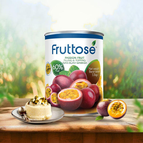 Fruttose Passion Fruit Filling and Topping (60% Fruit) - 3.3 Kg