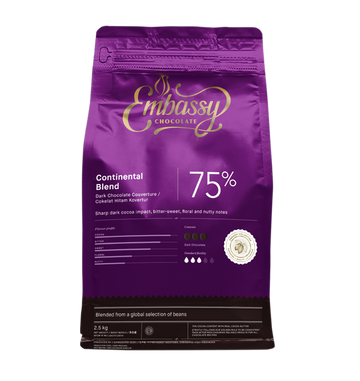 EMBASSY CONTINENTAL BLEND CHOCOLATE COUVERTURE (75%)