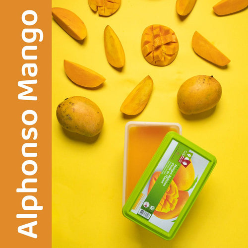 Frozen Alphonso Mango Puree (1 Kg) - Capfruit