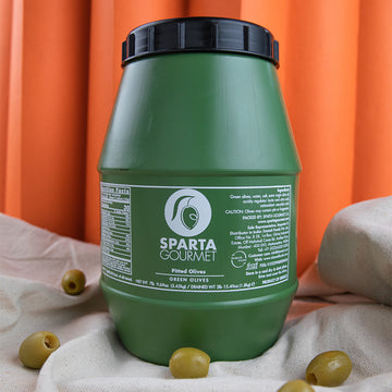 Sparta Greek Green Pitted Olives 3450 gms