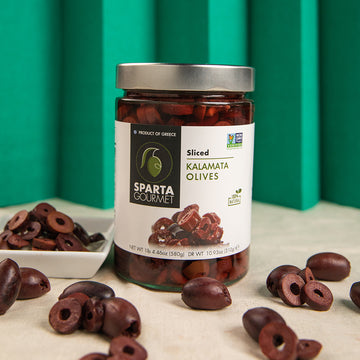 Sparta Greek Kalamata Sliced Olives 580 gms
