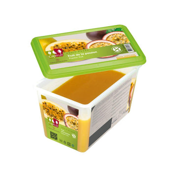 Capfruit French Sugar Free Frozen Fruit Puree Passion Fruit 1 kg