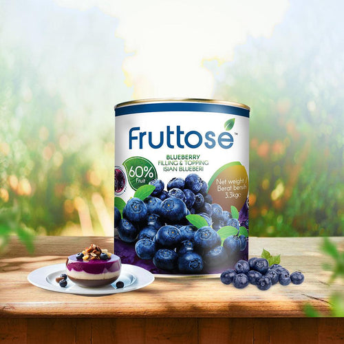 Fruttose Blueberry Filling and Topping (60% Fruit) - 3.3 Kg