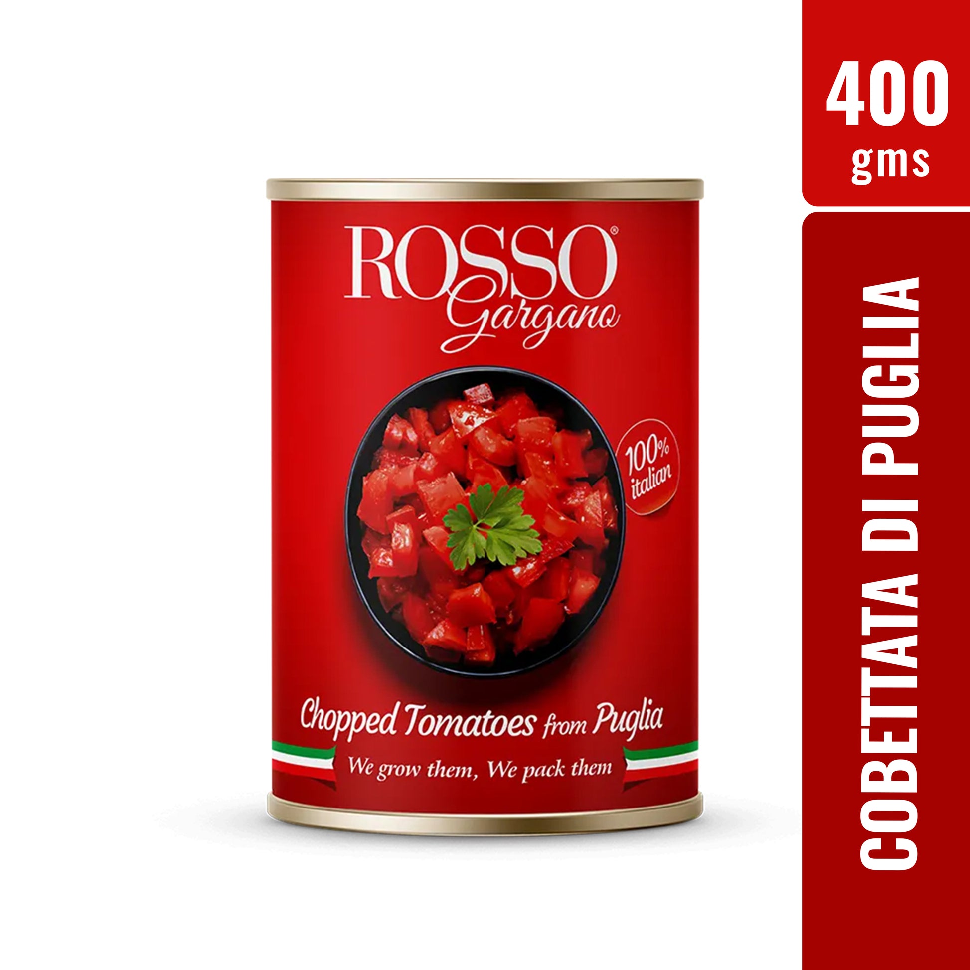 Rosso Chopped Tomatoes (400 gms) - Damati Foods