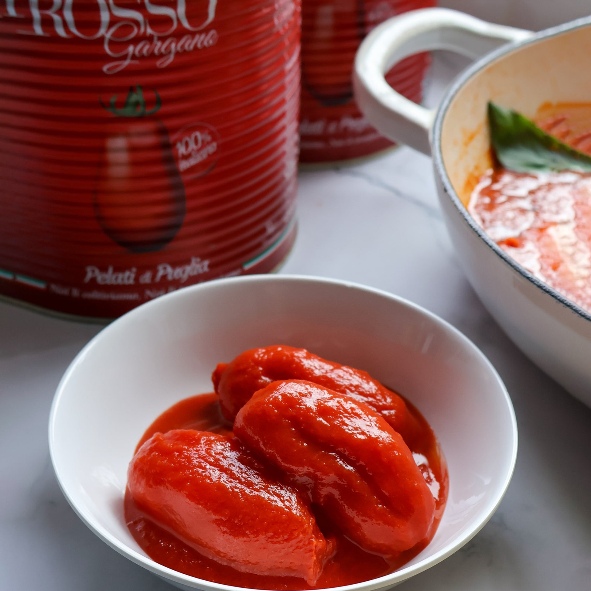 Rosso Italian whole peeled tomatoes (2500 gms) - Damati Foods