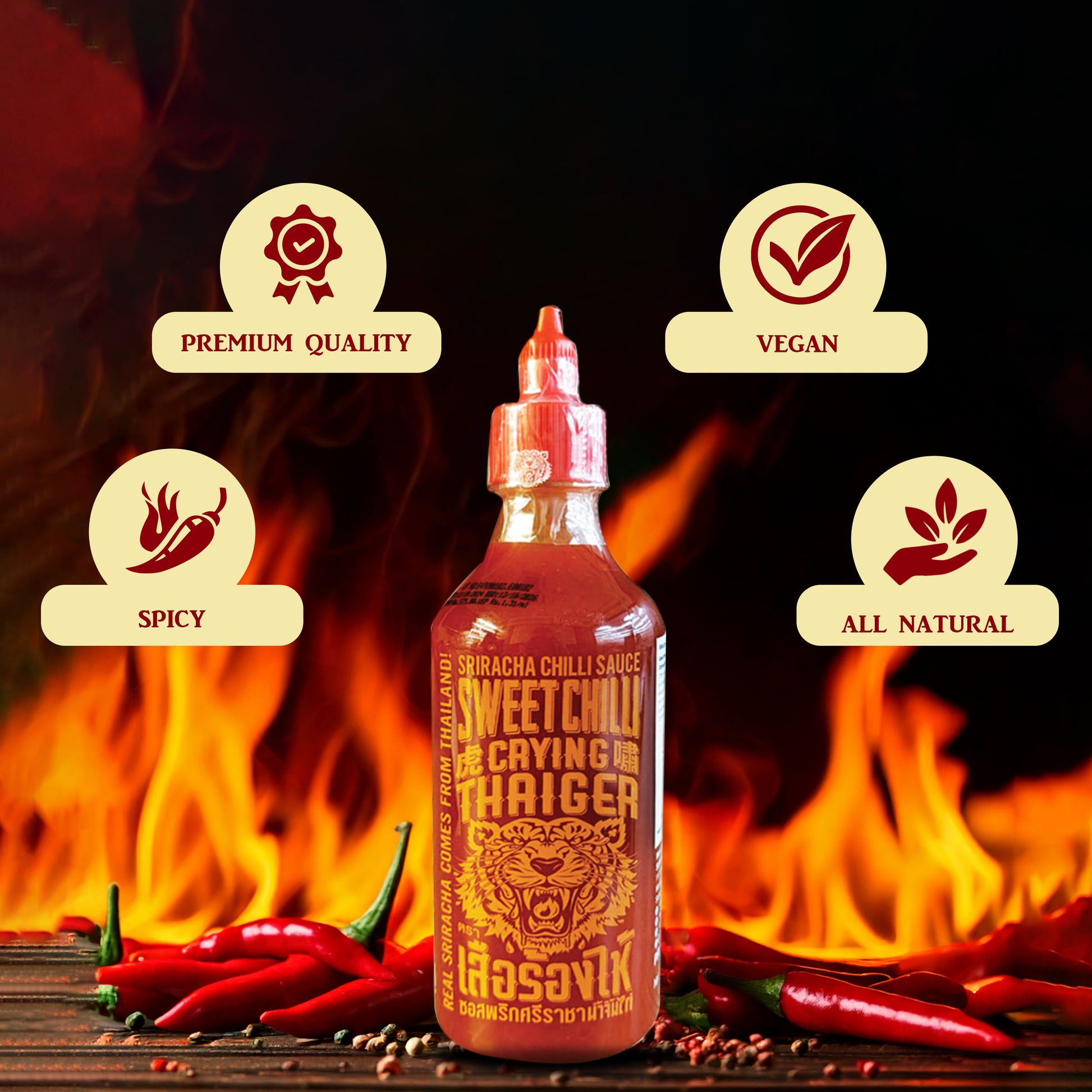 Suree Sriracha Sweet Chilli Sauce Features - Damati Foods