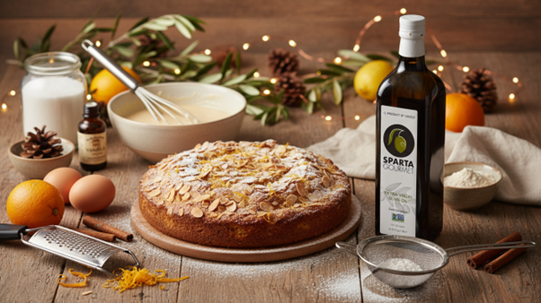 Mediterranean Christmas Olive Oil Cake
