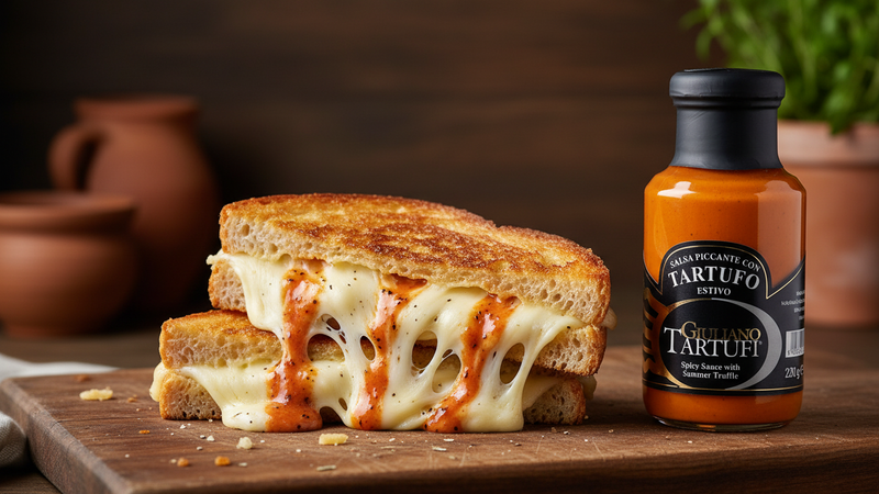 Truffle Hot Sauce Grilled Cheese Sandwich Recipe