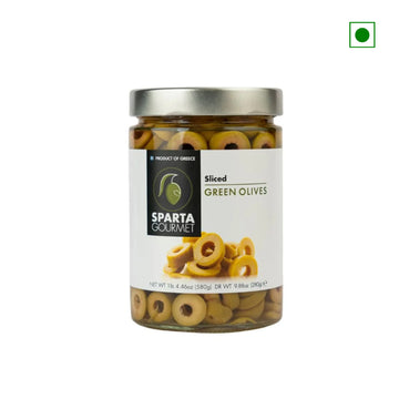 Sparta Gourmet Sliced Green Olives - 580 gms