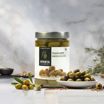 Sparta Gourmet Pimento Stuffed Green Olives - 580 gms