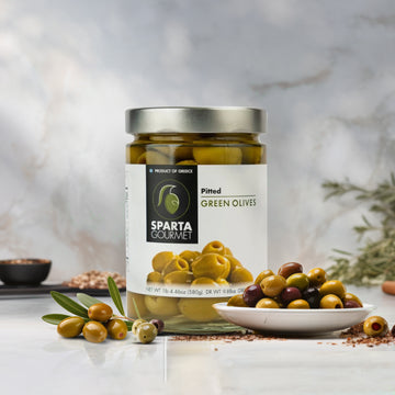 Sparta Greek Green Stuffed Olives- Garlic 580 gms