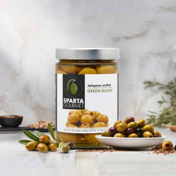 Sparta Gourmet Jalapeno Stuffed Green Olives - 580 gms