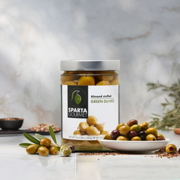 Sparta Gourmet Almond Stuffed Green Olives - 580 gms