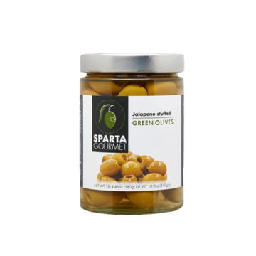 Sparta Greek Green Stuffed Olives- Garlic 580 gms