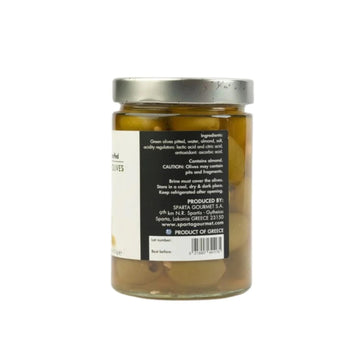 Sparta Greek Green Stuffed Olives- Almond 580 gms