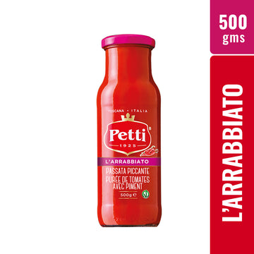 Petti Italian Passata Di Pomodoro Strained Tomatoes With Chilli (L'Arrabbiato) - 500gm