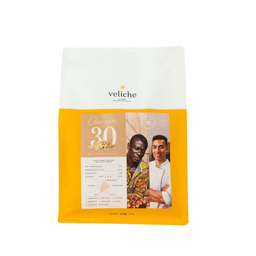 Veliche Belgian White Couverture Chocolate - Obsession 30 (2.5 Kg)