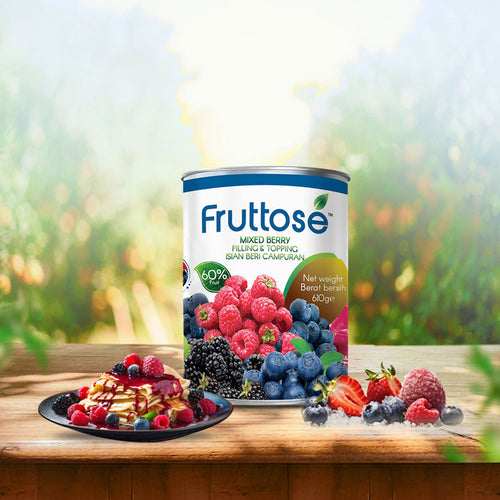 FRUIT FILLINGS FRUTTOSE MIXED BERRY 60% - 610 GMS