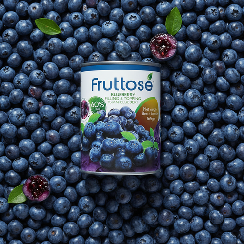 Blueberry Filling & Topping (60% Fruit) 595 Gms By Fruttose