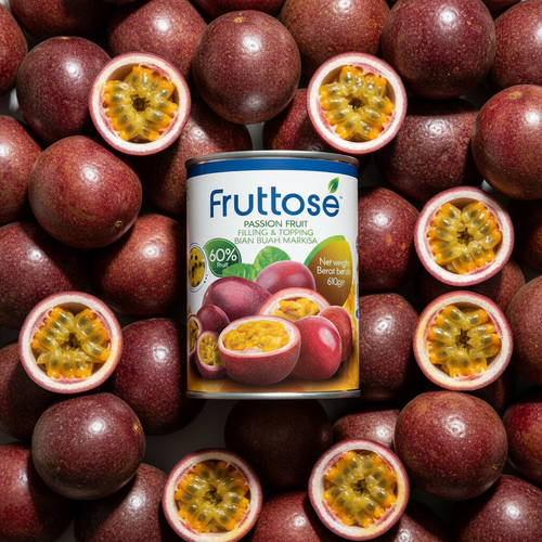Passion Fruit Filling & Topping (60% Fruit) 610 Gms By Fruttose