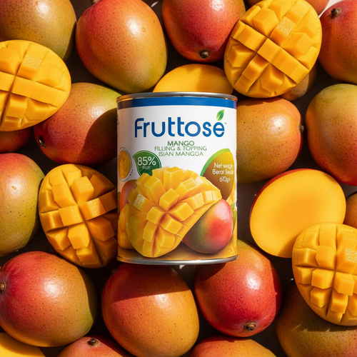 Mango Filling & Topping (85% Fruit) 610 Gms By Fruttose