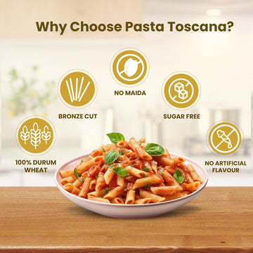 Pasta Toscana Penne Rigate (Durum Wheat) Pasta - 500 gms