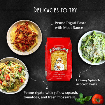 Maltagliati Penne Rigate Pasta - 500 gms