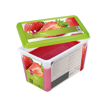 Capfruit French Frozen Fruit Puree- Strawberry 1 kg