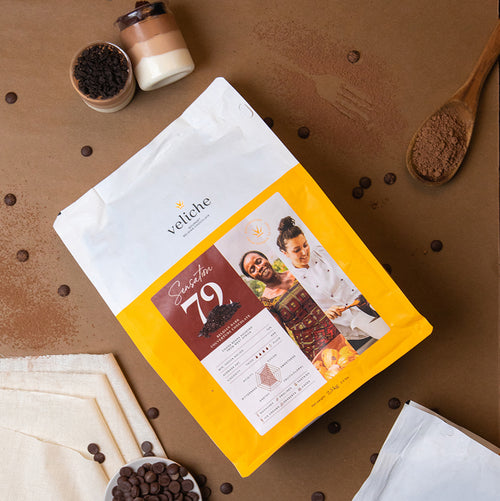 Veliche Gourmet Belgian Couverture Chocolate 72% Sensation Dark