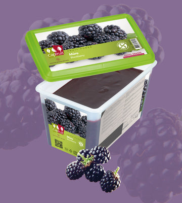 Capfruit French Sugar Free Frozen Fruit Puree-Blackberry 1 kg