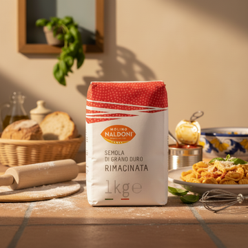 Molino Naldoni Italian Semola Di Grano Duro Rimacinata - 1 Kg