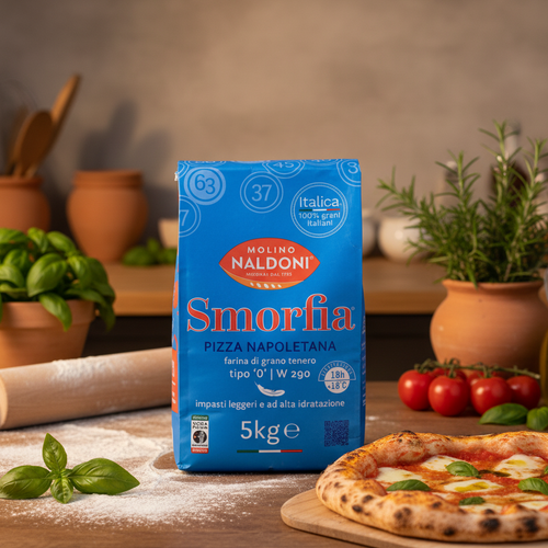 Smorfia Italian Pizza Flour Tipo '0' (5 Kg) By Molino Naldoni