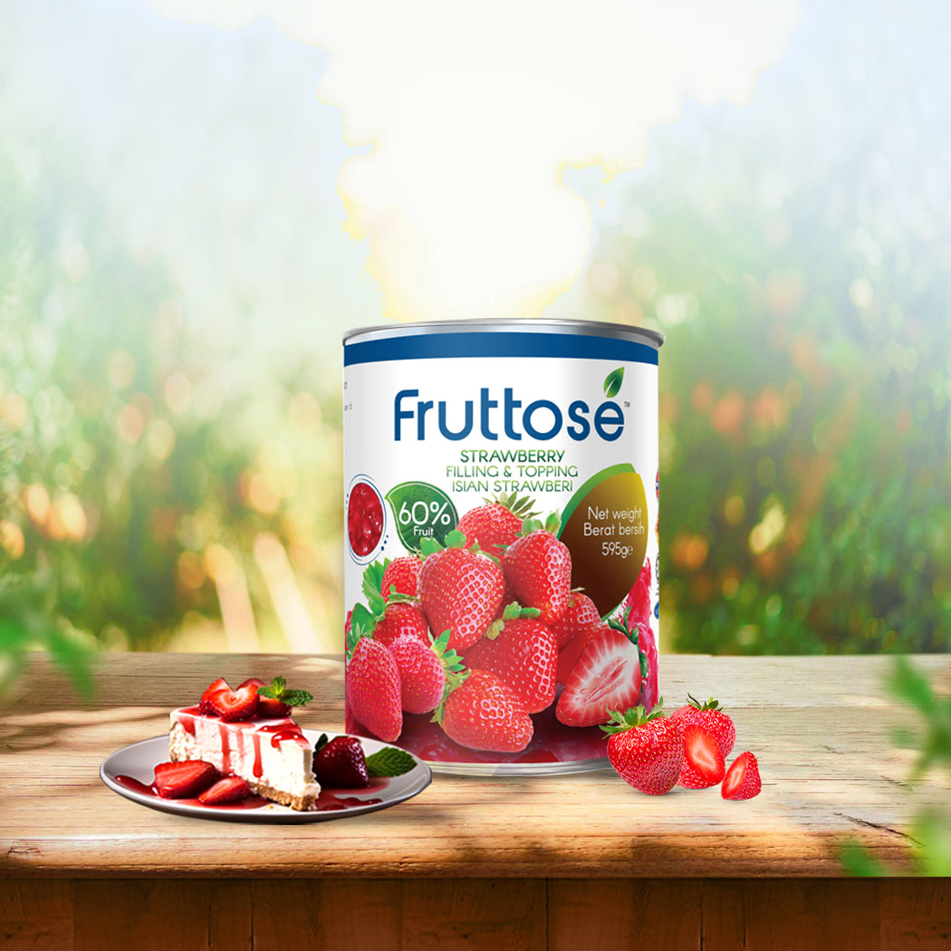 Fruttose Strawberry Fruit Fillings - 595 Gms