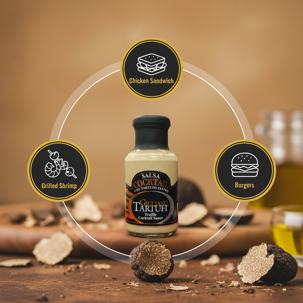 Giuliano Tartufi Truffle Cocktail Sauce Uses - Damati Foods